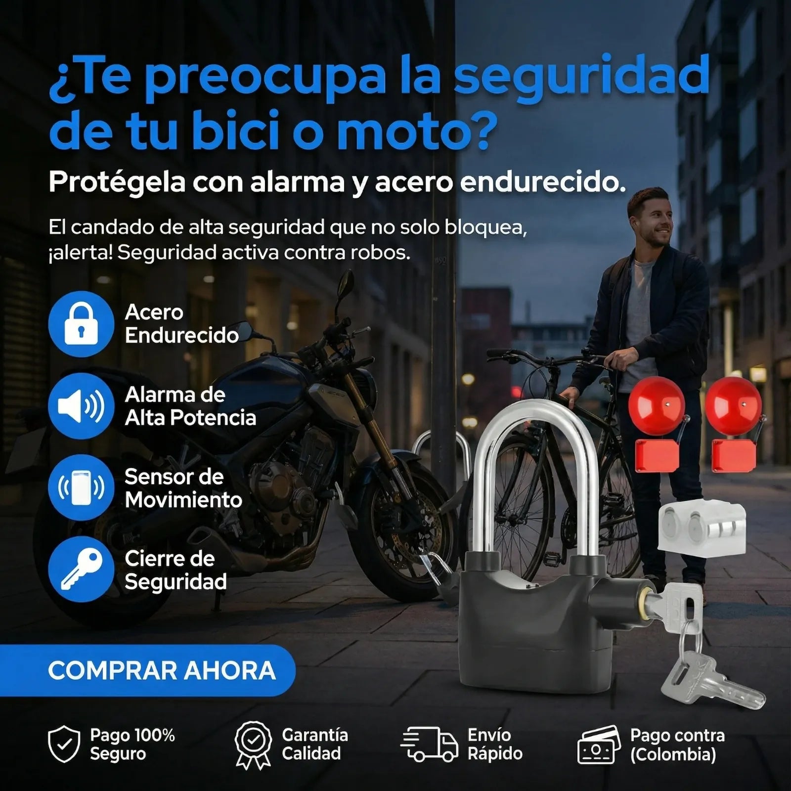 Candado con alarma